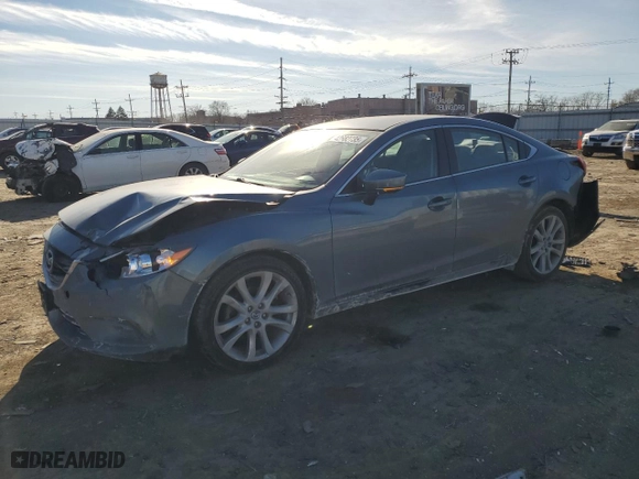 2017 Mazda Mazda6 Touring with VIN JM1GL1V56H1153925, listed as a Copart auction lot 42682735 with 85,537 mi miles and Salvage Title. Bid and sale history available at carsss.com. Image 1.