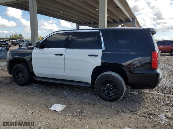2018 Chevrolet Tahoe Commercial with VIN 1GNLCDEC6JR261247, listed as a Copart auction lot 46399545 with 0 mi miles and Salvage Title. Bid and sale history available at carsss.com. Image 2.
