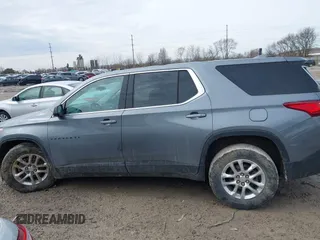 2020 Chevrolet Traverse LS with VIN 1GNERFKW4LJ287655, listed as a IAAI auction lot 41639412 with 59,065 mi miles and . Bid and sale history available at DreamBid. Image 14.