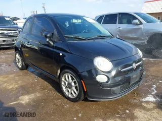 2013 FIAT 500 Pop with VIN 3C3CFFAR5DT570469, listed as a IAAI auction lot 41878604 with 174,713 mi miles. Bid and sale history available at carsss.com. Image 1.