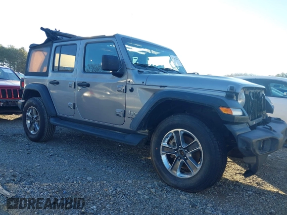2018 Jeep Wrangler Unlimited Sport S z VIN 1C4HJXDG0JW158935, wystawiony jako IAAI lot #41187384 z przebiegiem 69 721 mil mil oraz . Historia ofert i sprzedaży dostępna na DreamBid. Obrazek 13.