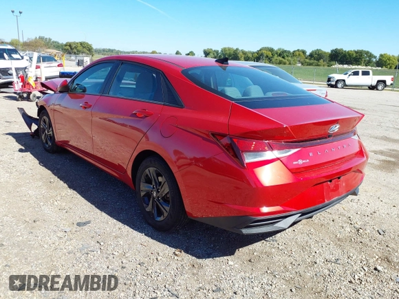 2022 Hyundai Elantra SEL with VIN 5NPLM4AG7NH085403, listed as a IAAI auction lot 40477863 with 18,638 mi miles and . Bid and sale history available at DreamBid. Image 3.