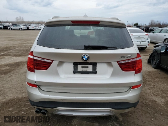 2015 BMW X3 xDrive28i with VIN 5UXWX9C5XF0D47847, listed as a Copart auction lot 52803715 with 128,814 mi miles and Clean Title. Bid and sale history available at DreamBid. Image 6.