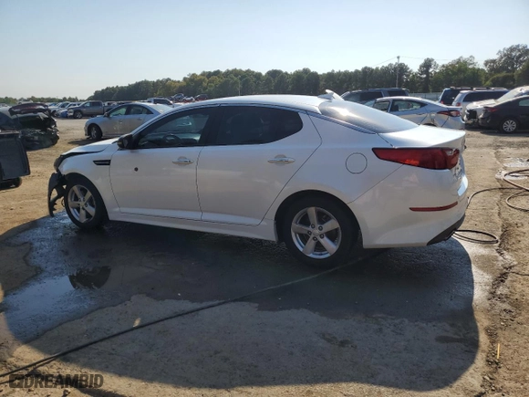 2015 Kia Optima LX with VIN KNAGM4A78F5647552, listed as a Copart auction lot 75428794 with 141,817 mi miles and Salvage Title. Bid and sale history available at carsss.com. Image 2.