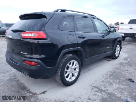 2016 Jeep Cherokee Sport with VIN 1C4PJLAS7GW222829, listed as a Copart auction lot 88688425 with 102,866 mi miles and Salvage Title. Bid and sale history available at carsss.com. Image 3.