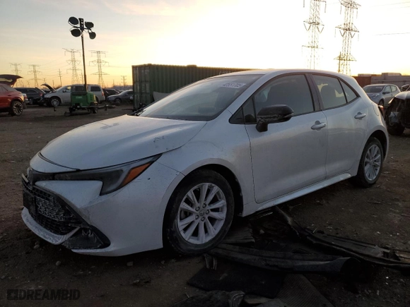 2024 Toyota Corolla Hatchback SE with VIN JTND4MBE9R3217964, listed as a Copart auction lot 42551705 with 25,782 mi miles and Salvage Title. Bid and sale history available at carsss.com. Image 1.