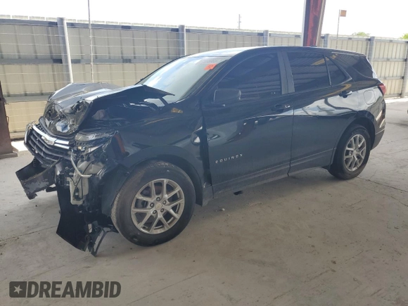 2023 Chevrolet Equinox LS with VIN 3GNAXHEG9PL154005, listed as a Copart auction lot 57805865 with Not provided miles and Salvage title. Bid and sale history available at DreamBid. Image 1.