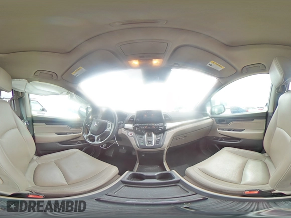 2018 Honda Odyssey EX-L with VIN 5FNRL6H71JB059936, listed as a Copart auction lot 53403635 with 94,745 mi miles and Salvage Title. Bid and sale history available at DreamBid. Image 13.