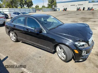 2011 Mercedes-Benz C 300 Sport with VIN WDDGF5EB5BR183307, listed as a Copart auction lot 63710205 with 67,890 mi miles and Salvage title. Bid and sale history available at DreamBid. Image 4.