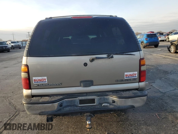 2002 Chevrolet Suburban Z71 with VIN 3GNFK16ZX2G218257, listed as a Copart auction lot 85267134 with 207,056 mi miles and Salvage Title. Bid and sale history available at carsss.com. Image 6.