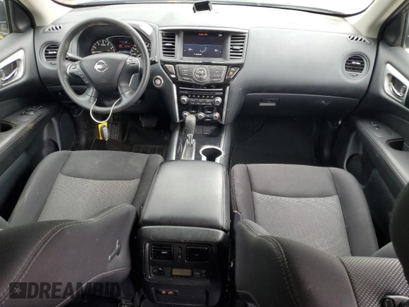 2020 Nissan Pathfinder S with VIN 5N1DR2AM5LC576489, listed as a Copart auction lot 57211435 with 75,641 mi miles and Salvage title. Bid and sale history available at DreamBid. Image 8.