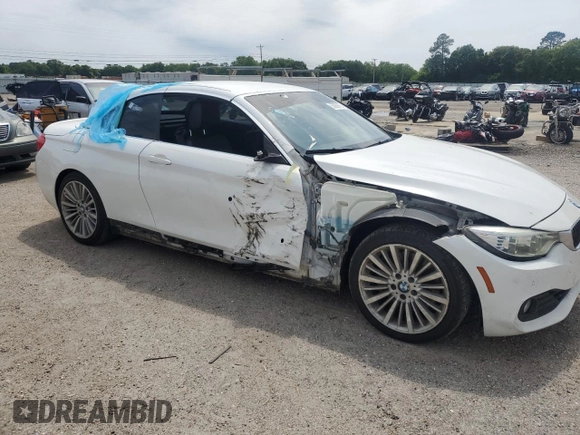 2014 BMW 4 Series 435i with VIN WBA3T3C55EP736862, listed as a Copart auction lot 57089135 with 113,801 mi miles and Salvage title. Bid and sale history available at DreamBid. Image 4.