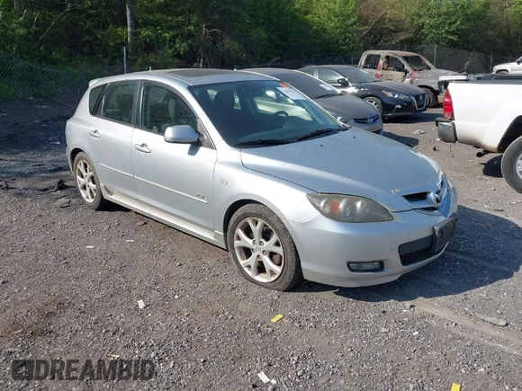 2008 Mazda 3 s Sport with VIN JM1BK343381143586, listed as a IAAI auction lot 42059625 with 148,313 mi miles. Bid and sale history available at carsss.com. Image 1.