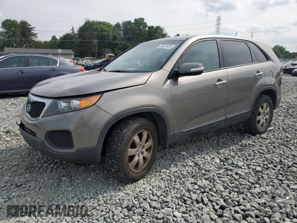 2013 Kia Sorento LX with VIN 5XYKT3A14DG386074, listed as a Copart auction lot 59879935 with 163,427 mi miles and Salvage title. Bid and sale history available at DreamBid. Image 1.