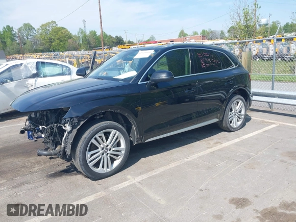 2018 Audi Q5 Premium Plus with VIN WA1BNAFY4J2087219, listed as a IAAI auction lot 42023014 with 146,489 mi miles and . Bid and sale history available at DreamBid. Image 2.