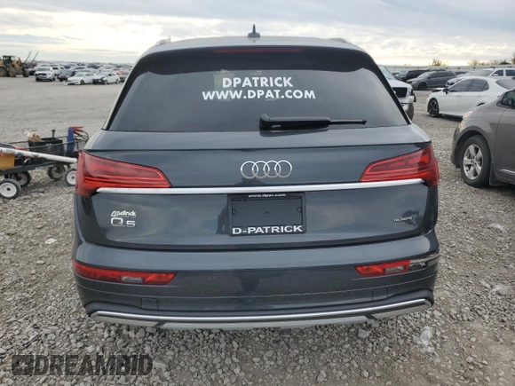 2024 Audi Q5 Premium with VIN WA1ABAFY2R2070404, listed as a Copart auction lot 77515944 with 0 mi miles and Salvage Title. Bid and sale history available at carsss.com. Image 6.