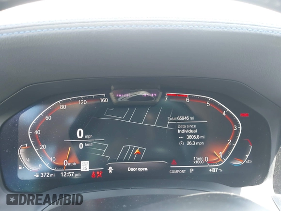 2019 BMW 3 Series 330i with VIN WBA5R1C55KAJ98934, listed as a IAAI auction lot 42396379 with 65,946 mi miles and . Bid and sale history available at DreamBid. Image 7.
