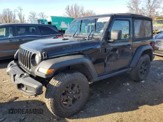 2021 Jeep Wrangler Sport S with VIN 1C4GJXAN4MW697450, listed as a Copart auction lot 81024914 with 75,820 mi miles and Salvage Title. Bid and sale history available at DreamBid. Image 1.