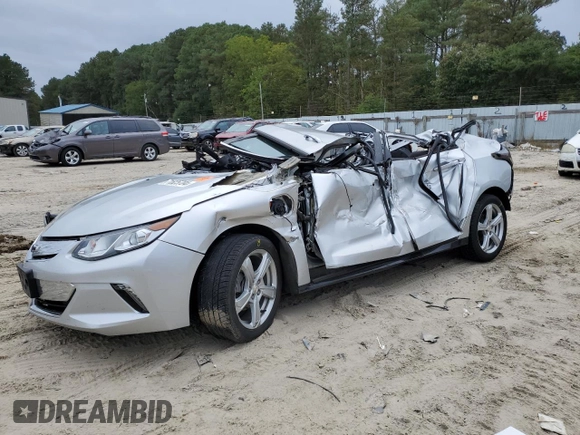 2019 Chevrolet Volt LT with VIN 1G1RC6S57KU119372, listed as a Copart auction lot 71825704 with 0 mi miles and Salvage Title. Bid and sale history available at carsss.com. Image 1.