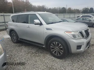 2018 Nissan Armada SL with VIN JN8AY2NC5J9550033, listed as a Copart auction lot 82569174 with 187,516 mi miles and Salvage Title. Bid and sale history available at carsss.com. Image 4.