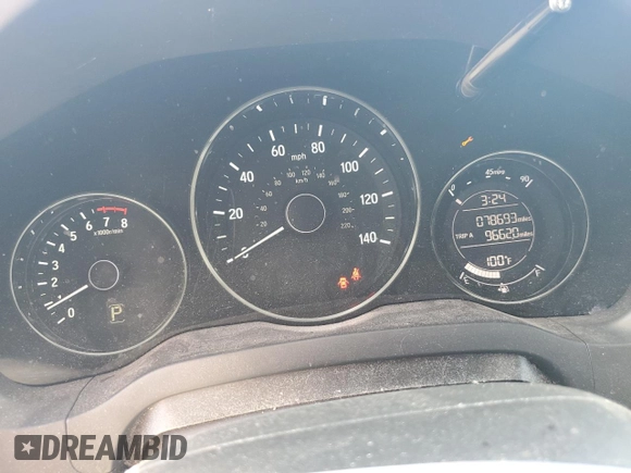 2017 Honda HR-V LX with VIN 3CZRU6H38HM702650, listed as a Copart auction lot 57930144 with 78,693 mi miles and Salvage Title. Bid and sale history available at carsss.com. Image 9.
