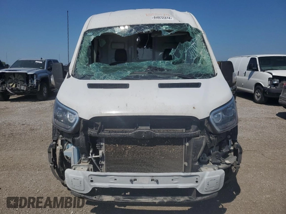 2023 Ford Transit Cargo with VIN 1FTBR1C82PKB25179, listed as a Copart auction lot 64972374 with 89,944 mi miles and Salvage Title. Bid and sale history available at DreamBid. Image 5.