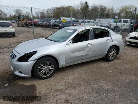 2013 Infiniti G37 x with VIN JN1CV6AR7DM356347, listed as a Copart auction lot 52612295 with 163,965 mi miles and Salvage Title. Bid and sale history available at carsss.com. Image 1.