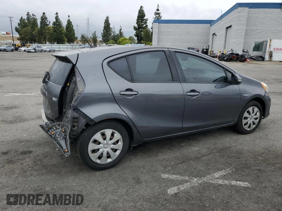 2012 Toyota Prius c One with VIN JTDKDTB32C1028595, listed as a Copart auction lot 53305535 with Not Provided miles and Salvage Title. Bid and sale history available at carsss.com. Image 3.