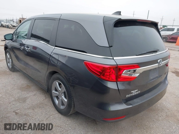 2020 Honda Odyssey EX-L with VIN 5FNRL6H77LB066781, listed as a IAAI auction lot 41501966 with 86,147 mi miles. Bid and sale history available at carsss.com. Image 3.