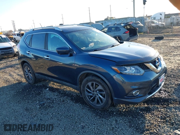 2016 Nissan Rogue SV with VIN 5N1AT2MT1GC845262, listed as a IAAI auction lot 41449141 with 83,932 mi miles. Bid and sale history available at carsss.com. Image 1.