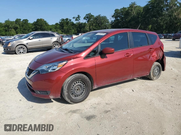 2018 Nissan Note SV with VIN 3N1CE2CP9JL362547, listed as a Copart auction lot 61238755 with 128,551 mi miles and Salvage title. Bid and sale history available at DreamBid. Image 1.