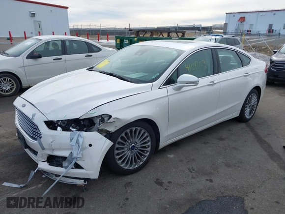 2015 Ford Fusion Titanium with VIN 3FA6P0D96FR192778, listed as a IAAI auction lot 41643030 with 141,805 mi miles. Bid and sale history available at carsss.com. Image 2.
