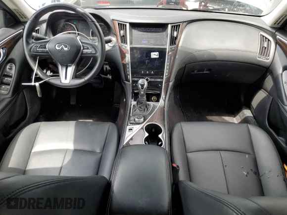 2019 Infiniti Q50 Luxe с VIN JN1EV7AR5KM553643, выставлен на аукционе Copart как лот 56404945 с пробегом 28 815 миль миль и Списание • Salvage title. История ставок и продаж доступна на DreamBid. Изображение 8.
