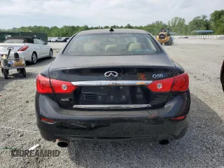 2017 Infiniti Q50 Premium with VIN JN1EV7AR6HM831586, listed as a Copart auction lot 53924135 with 119,570 mi miles and Clean Title. Bid and sale history available at carsss.com. Image 6.