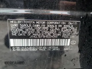 2017 Lexus LS 460 z VIN JTHCL5EF8H5029094, wystawiony jako Copart lot #81793294 z przebiegiem 37 205 mil mil oraz Szkoda całkowita • Salvage title. Historia ofert i sprzedaży dostępna na DreamBid. Obrazek 12.