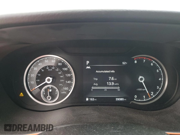 2022 Genesis G70 2.0T z VIN KMTG34TA3NU097004, wystawiony jako Copart lot #45057595 z przebiegiem 39 080 mil mil oraz Szkoda całkowita • Salvage title. Historia ofert i sprzedaży dostępna na DreamBid. Obrazek 9.