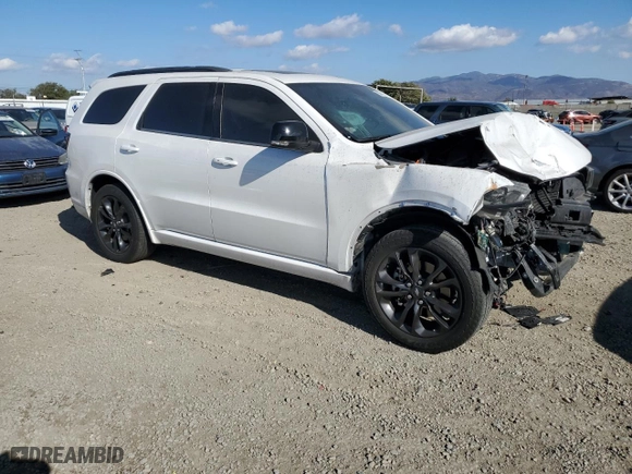 2021 Dodge Durango GT Plus with VIN 1C4RDHDG6MC641191, listed as a Copart auction lot 89341885 with 82,282 mi miles and Salvage Title. Bid and sale history available at carsss.com. Image 4.