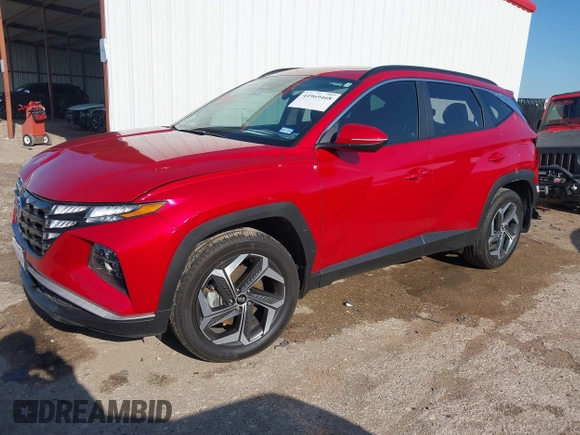 2023 Hyundai Tucson SEL with VIN 5NMJFCAE1PH248301, listed as a IAAI auction lot 41969468 with 7,459 mi miles and . Bid and sale history available at DreamBid. Image 2.