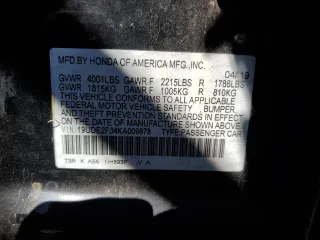 2019 Acura ILX with VIN 19UDE2F34KA009878, listed as a Copart auction lot 48361465 with 47,377 mi miles and Salvage Title. Bid and sale history available at carsss.com. Image 13.