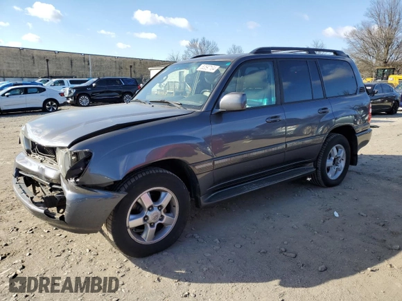 2004 Toyota Land Cruiser with VIN JTEHT05J642066280, listed as a Copart auction lot 83597104 with 121,373 mi miles and Salvage Title. Bid and sale history available at carsss.com. Image 1.