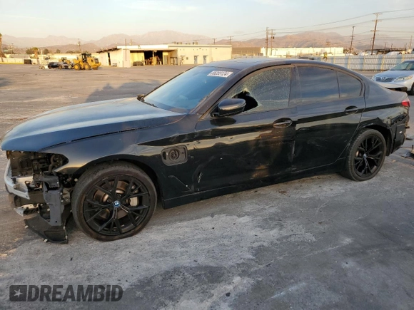 2023 BMW 5 Series 530e with VIN WBA13AG02PCN09018, listed as a Copart auction lot 85255124 with 34,015 mi miles and Clean title. Bid and sale history available at DreamBid. Image 1.