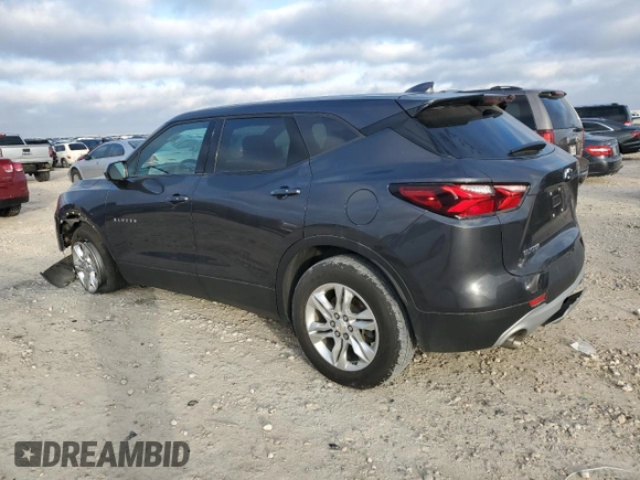 2021 Chevrolet Blazer LT with VIN 3GNKBCRS6MS570941, listed as a Copart auction lot 46702795 with 27,516 mi miles and Salvage title. Bid and sale history available at DreamBid. Image 2.