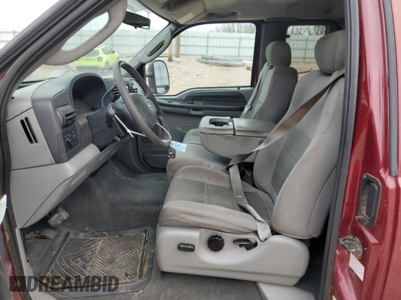 2005 Ford Super Duty F-250 XL with VIN 1FTNX20545EB37395, listed as a Copart auction lot 47105785 with 138,364 mi miles and Salvage Title. Bid and sale history available at carsss.com. Image 7.