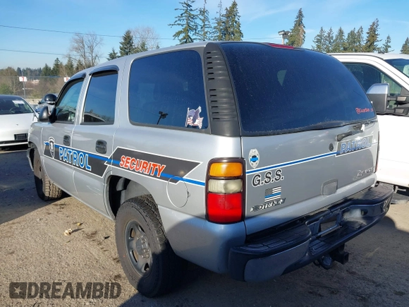 2005 Chevrolet Tahoe Police z VIN 1GNEC13Z95R205193, wystawiony jako IAAI lot #41361544 z przebiegiem 156 547 mil mil oraz . Historia ofert i sprzedaży dostępna na DreamBid. Obrazek 3.