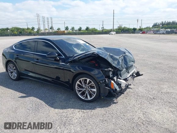 2021 Audi A5 Sportback Premium with VIN WAUABCF53MA036944, listed as a IAAI auction lot 38746591 with 35,881 mi miles. Bid and sale history available at carsss.com. Image 1.