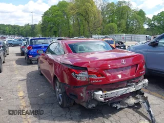 2010 Lexus IS 250 C z VIN JTHFF2C29A2511907, wystawiony jako IAAI lot #41995448 z przebiegiem 206 000 mil mil oraz . Historia ofert i sprzedaży dostępna na DreamBid. Obrazek 3.