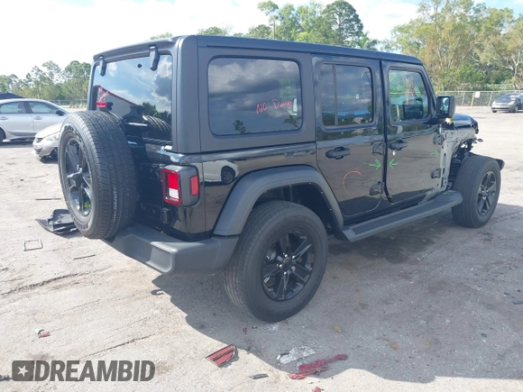 2023 Jeep Wrangler Willys with VIN 1C4HJXDN1PW634763, listed as a IAAI auction lot 41689202 with 23,369 mi miles and . Bid and sale history available at DreamBid. Image 4.