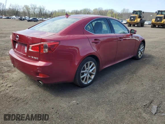 2012 Lexus IS 250 with VIN JTHCF5C26C5058528, listed as a Copart auction lot 54547455 with 166,338 mi miles and Clean Title. Bid and sale history available at DreamBid. Image 3.
