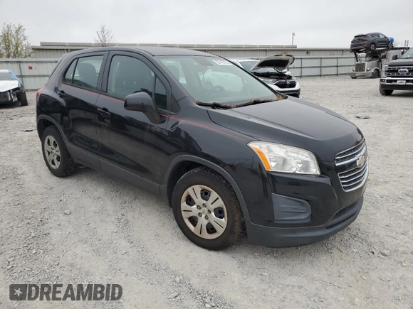 2016 Chevrolet Trax LS with VIN KL7CJKSB4GB708283, listed as a Copart auction lot 52745795 with 120,583 mi miles and Clean Title. Bid and sale history available at carsss.com. Image 4.