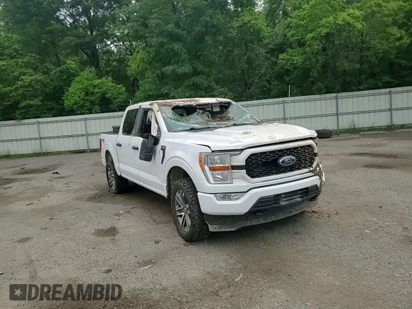 2022 Ford F-150 XL with VIN 1FTFW1E58NKD55917, listed as a Copart auction lot 54218595 with 64,488 mi miles and Salvage title. Bid and sale history available at DreamBid. Image 13.